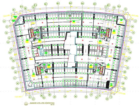 Basement Parking Layout Cad Drawing Is Given In This Cad File Download This Cad File Now Cadbull ...