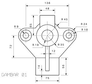 LATIHAN 1 GAMBAR TEKNIK (2 DIMENSI) - Guru Teknik Mesin