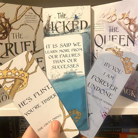 The Cruel Prince Bookmarks With Quotes - Etsy