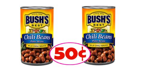 Bush’s Chili Beans just 50¢ each at Publix!