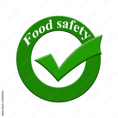 Food safety icon or symbol image concept design for business and use in ...