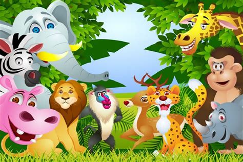 24 Zoo Animals Cartoons - Free Coloring Pages