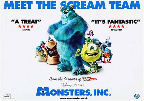 Monsters, Inc. Movie Poster - Classic 00's Vintage Poster - prints4u