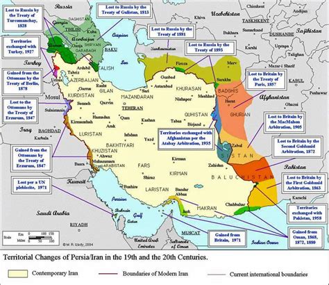 Iran Politics Club: Iran Historical Maps 10: Qajar Persian Empire ...