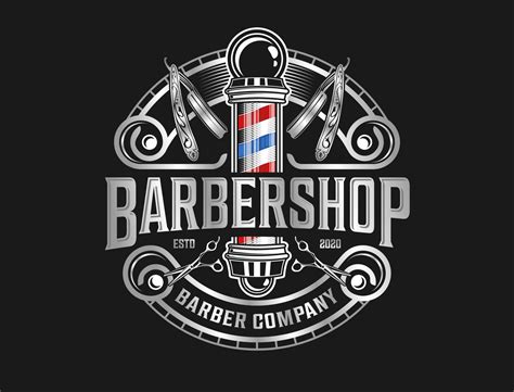 Barbershop logo Salon hair cut vintage by 21graphic on Dribbble