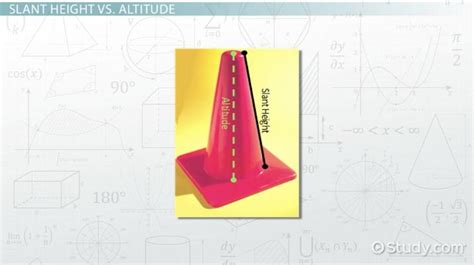 Slant Height | Definition, Formula & Example - Lesson | Study.com