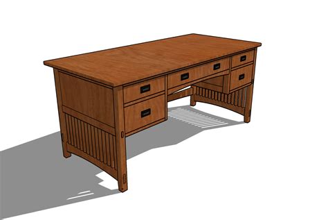 Mission Desk Plans PDF Woodworking