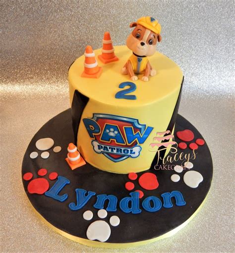 Rubble Paw Patrol cake | Rubble paw patrol cake, Paw patrol birthday ...