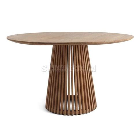 Rossella Style Solid Wood Coffee Table | Circular dining table, Dining table, Coffee table wood