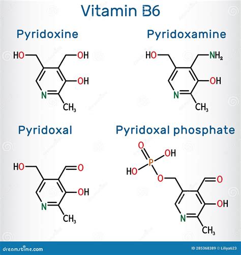 Pyridoxal, One Of Forms Of Vitamin B6. Structural Chemical Formula And Molecular Model. 3d ...