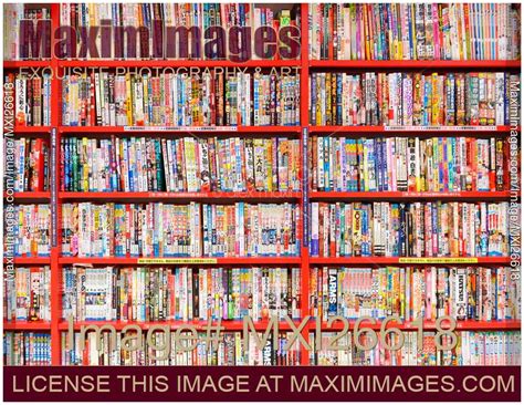 Stock photo: Japanese Manga comics books in store | MaximImages | Image #MXI26618