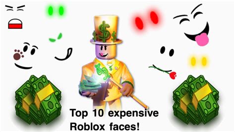 Top 10 Most Expensive Faces on Roblox! - YouTube