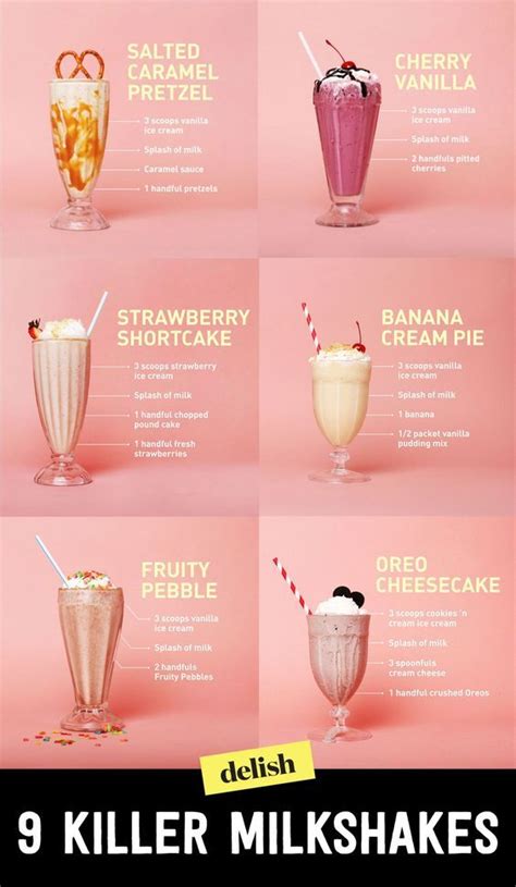 9 Killer Milkshakes That Will Rock Your World Easy Smoothie Recipes, Easy Smoothies, Shake ...