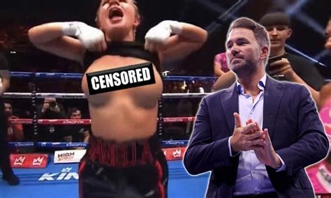 Boxing boob flash: Eddie Hearn rips Daniella Hemsley’s celebration