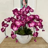 Purple Orchid - 7 stem arrangement – Silk Flowers Singapore