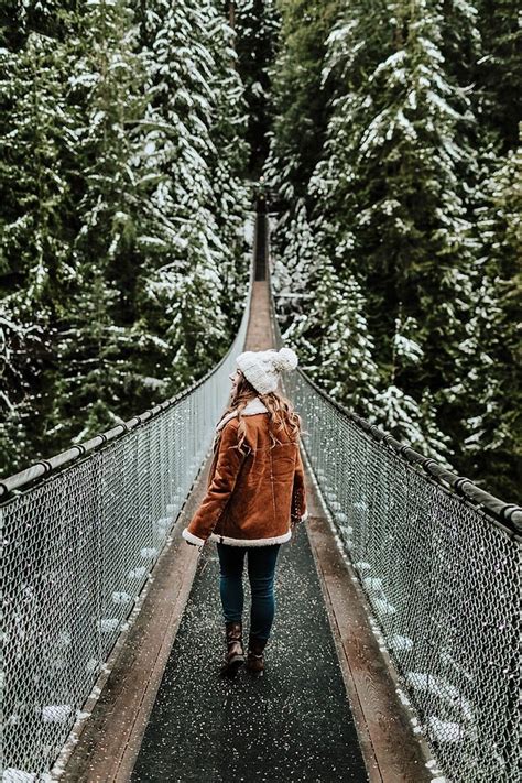 Capilano Suspension Bridge in the Winter - xoxoBella