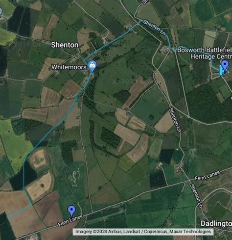 Battle of Bosworth Field (1485) - Google My Maps