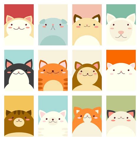 Set of Banners with Cute Cats Stock Vector - Illustration of friendship, kitten: 113537020