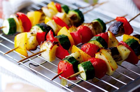 Veggie kebabs | Greek Recipes | GoodtoKnow