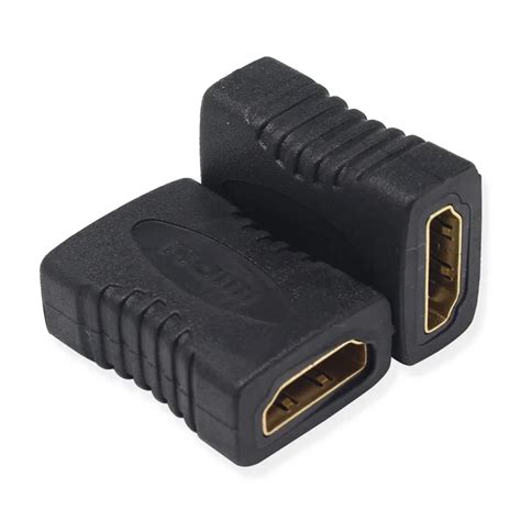 New Arrival Black Mini HDMI Adapter Female to Female Connector for PC ...