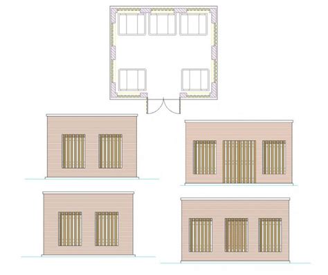 Bin store design plan dwg file | Store design, Design planning, Bin store