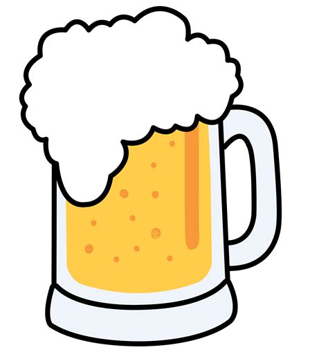 Oktoberfest Beer Mug - Full Outline Clip Art at Clker.com - vector clip ...