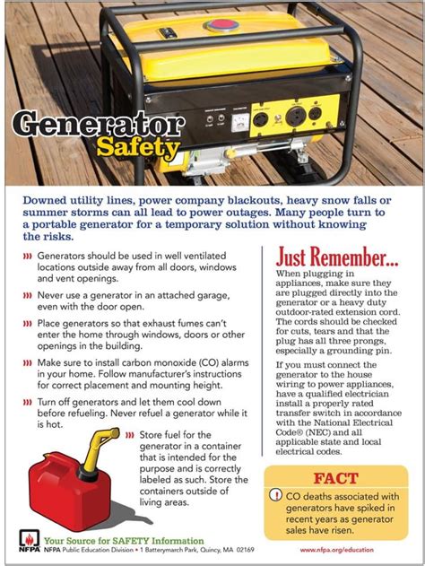 Generator Safety Tips – Toledo Bend Lake