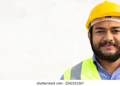 Portrait Construction Worker Safety Helmet Waist Stock Photo 2242151367 ...