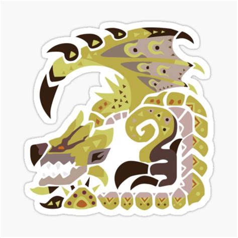 "Gold Rathian" Sticker for Sale by SourDrop | Redbubble