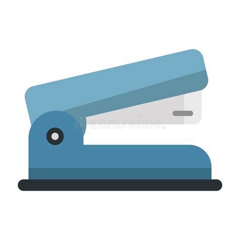 Stapler Flat Clipart Vector Illustration Stock Vector - Illustration of ...