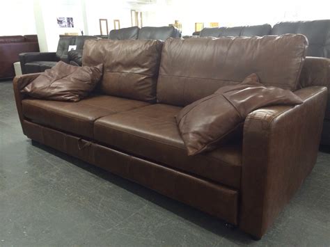 BBX UK - SALE Aniline Leather Sofa Bed by Neumann Leathers