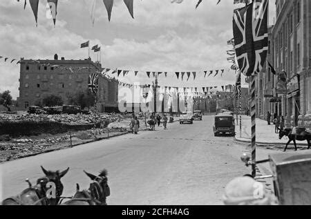 Coronation. King George VI. Decorations, day scenes King David, Barclays, Julian Day, Fast Hotel ...