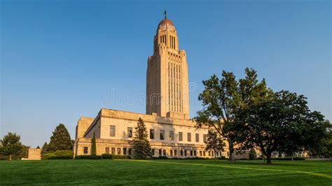 Nebraska State Capitol stock image. Image of grass, stone - 256170375