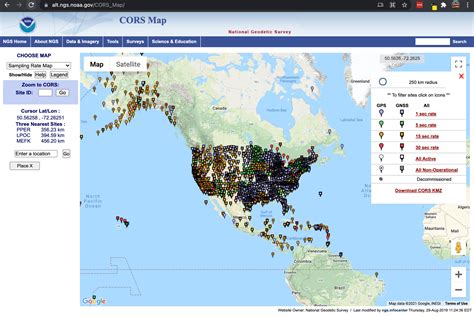 How to get CORS base station RINEX data