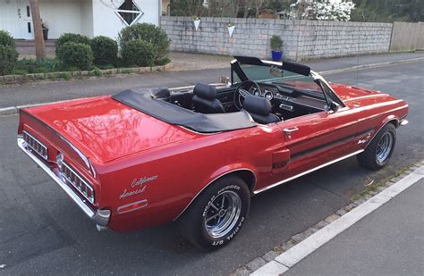 Candyapple Red 1968 Ford Mustang GT California Special Convertible