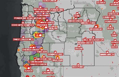 Current Oregon Wildfire Map 2024 - Sela Fredelia