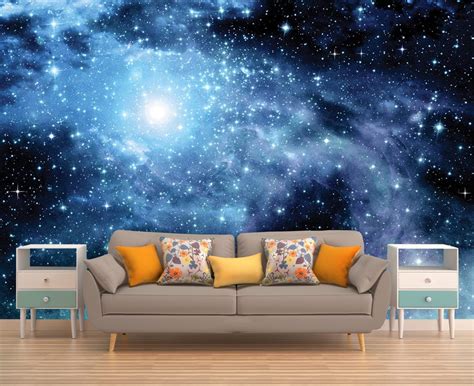 Galaxy Mural Space Wallpaper Outer Space Wall Mural Stars - Etsy UK