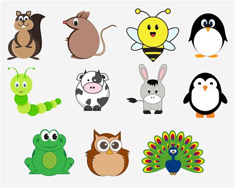 Animals SVG, Animals Png, Cartoon Animal Eps, Animals Clip Art , Farm ...