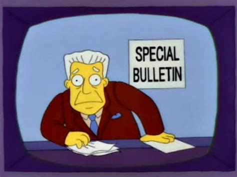 Kent Brockman Bulletin Memes - Imgflip