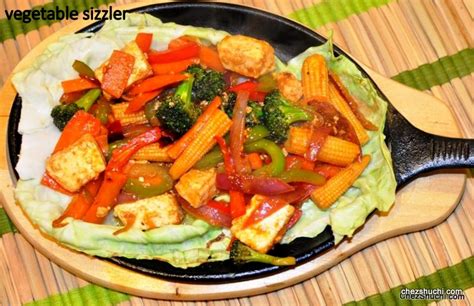 Sizzling Vegetables With Paneer | Vegetarian Sizzler