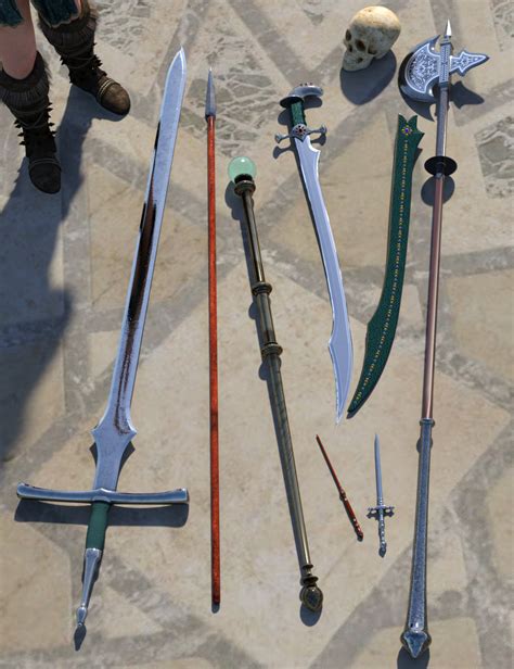 Mage Weapons | Daz 3D