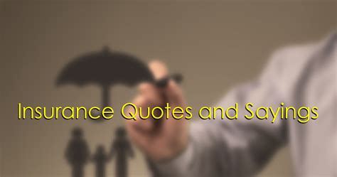 Top 50+ Insurance Quotes and Sayings | The Best Quotes Picture