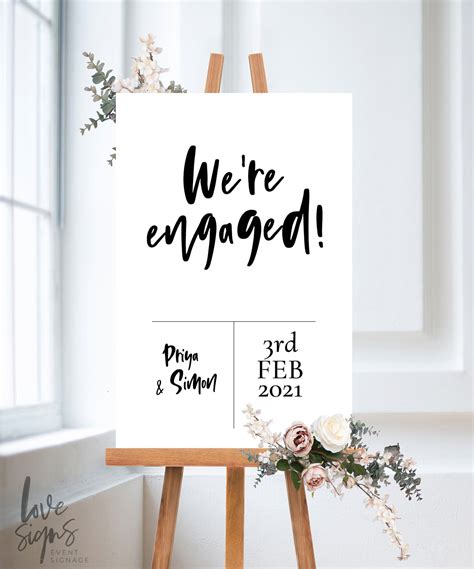 Engagement Signs - Love Signs - Event Signage