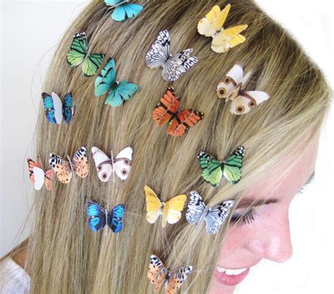 Set of 3 Butterfly Hair Clips Hair Accessories for Women - Etsy