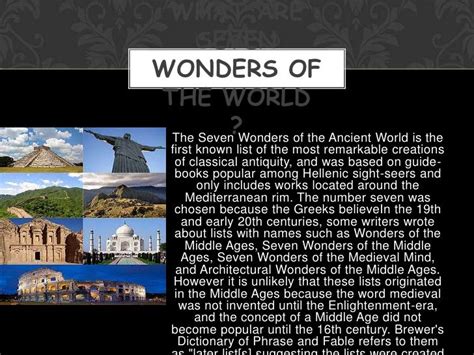 Seven Wonders of the World