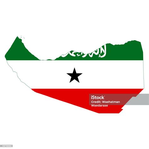 Somaliland Map Flag Vector Design Isolated On White Background Stock ...