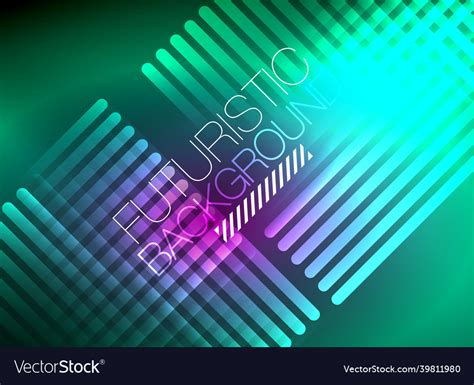 Bright neon color techno abstract background Vector Image