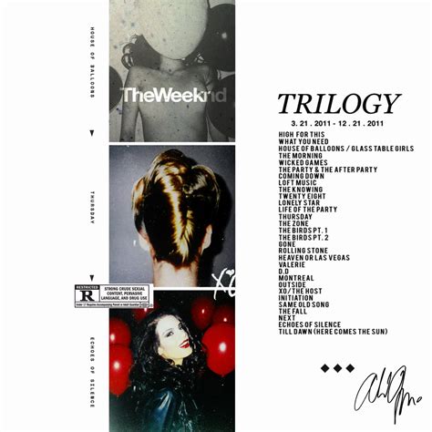 The Weeknd - Trilogy : r/freshalbumart