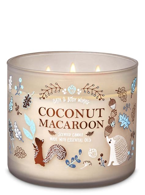 Bath and Body Works Coconut Macaroon 3-Wick Candle | Fall Bath and Body ...