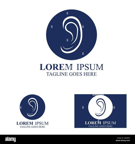 ear logo design Stock Vector Image & Art - Alamy